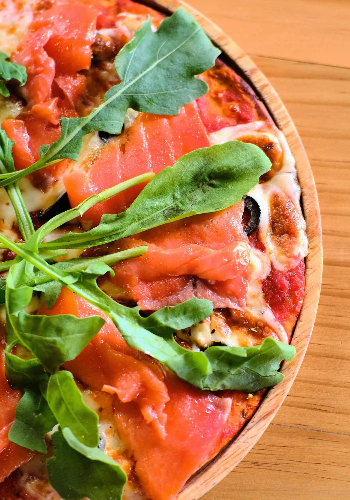 Pizza au saumon
